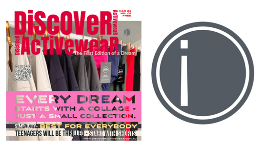 Magazine or Catalog about fashion, travelling and Collaborating. Discover Activewear is for everyone.