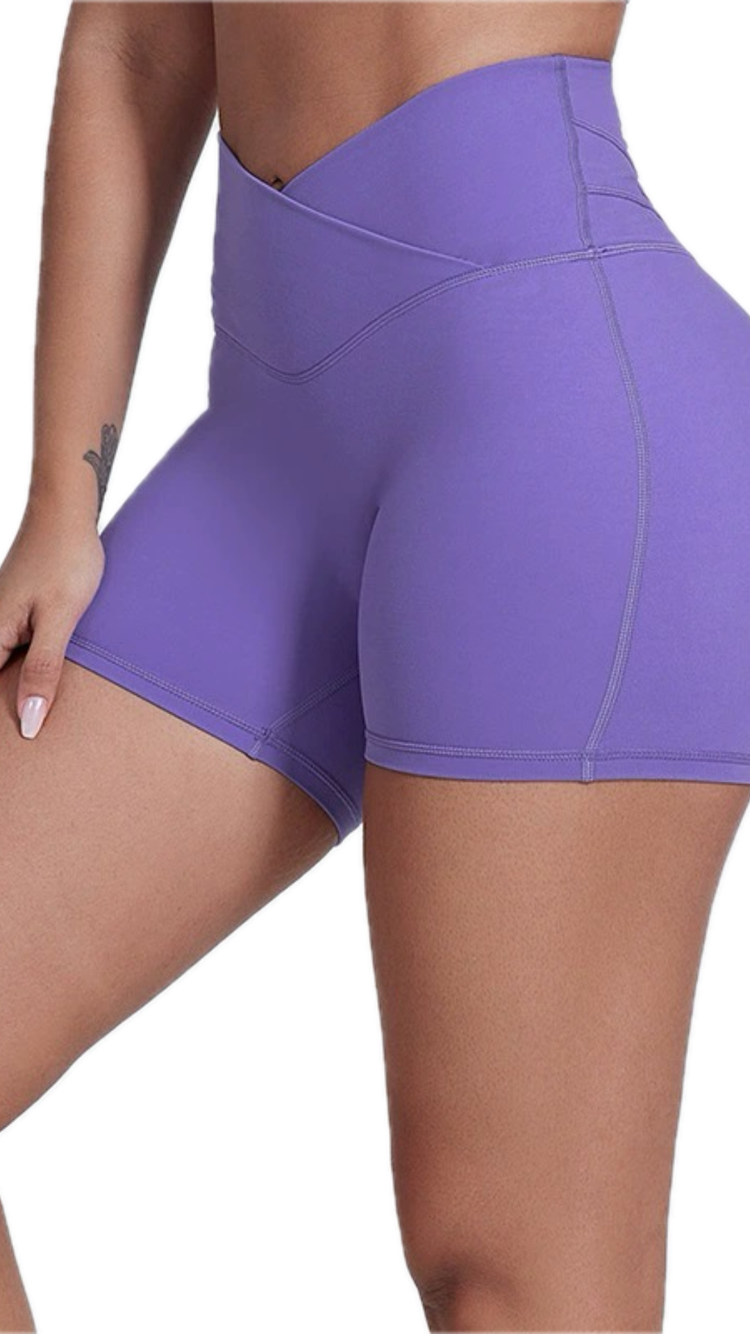 Luna Bike Shorts - Light Purple