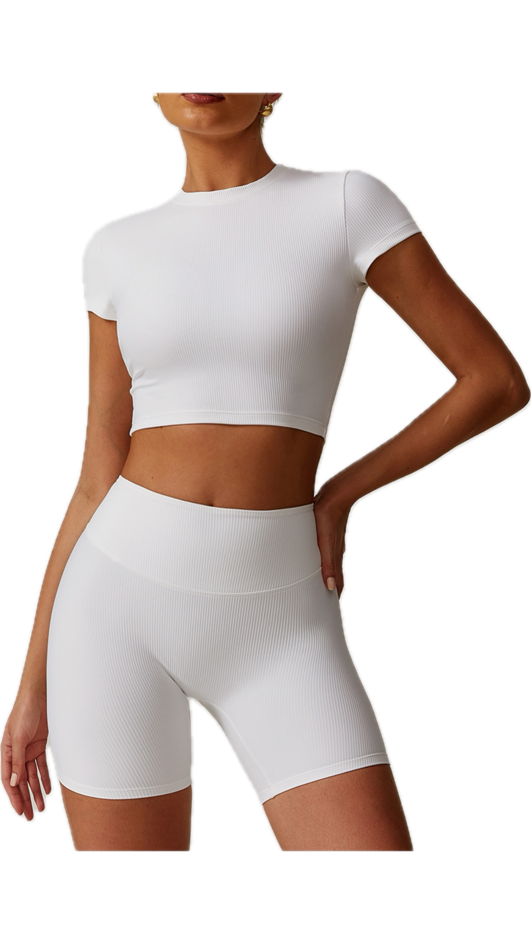Mia Crop Top | White