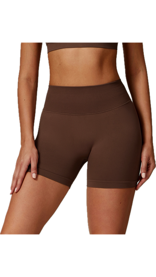 Rosa II. Seamless Bike Shorts | Coffee