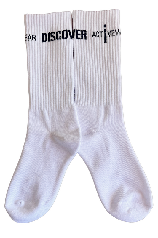 Socks Unisex Crew | Logo PROMO | White