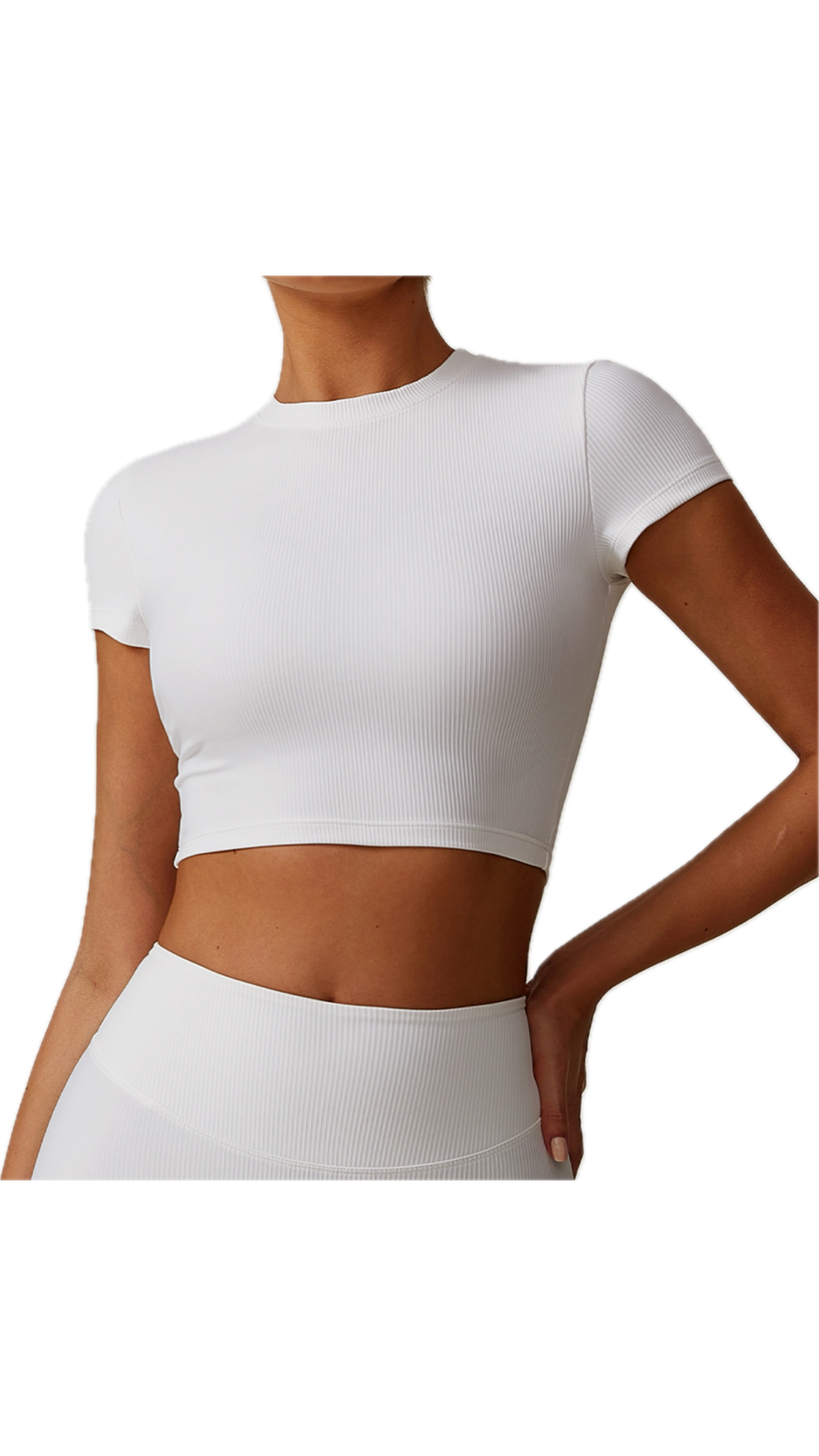 Mia Crop Top | White