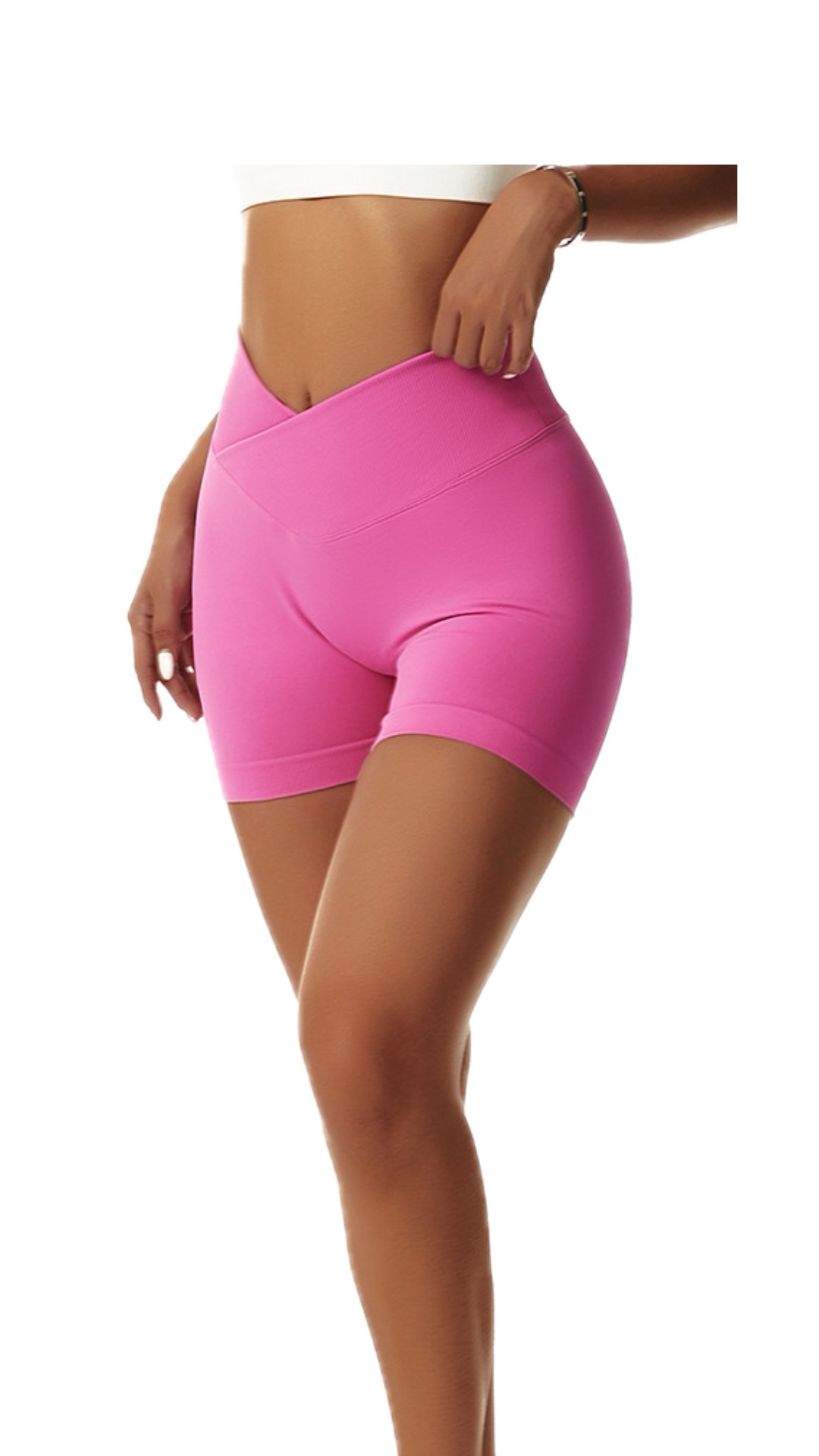 Rosa Bike Shorts | Fuchsia