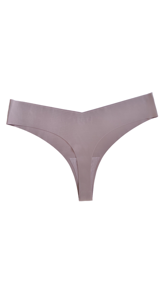 No-Show Seamless T-string | Gray