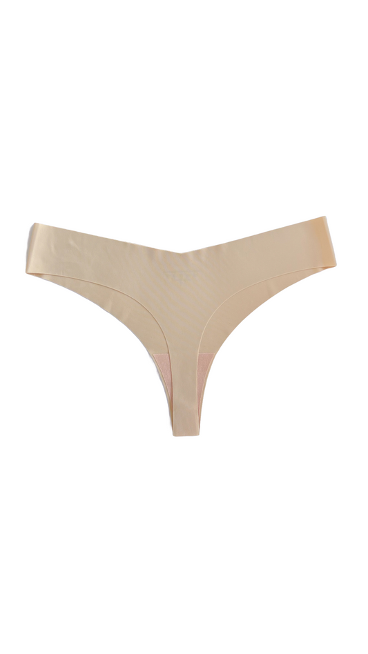 No-Show Seamless T-string | Beige
