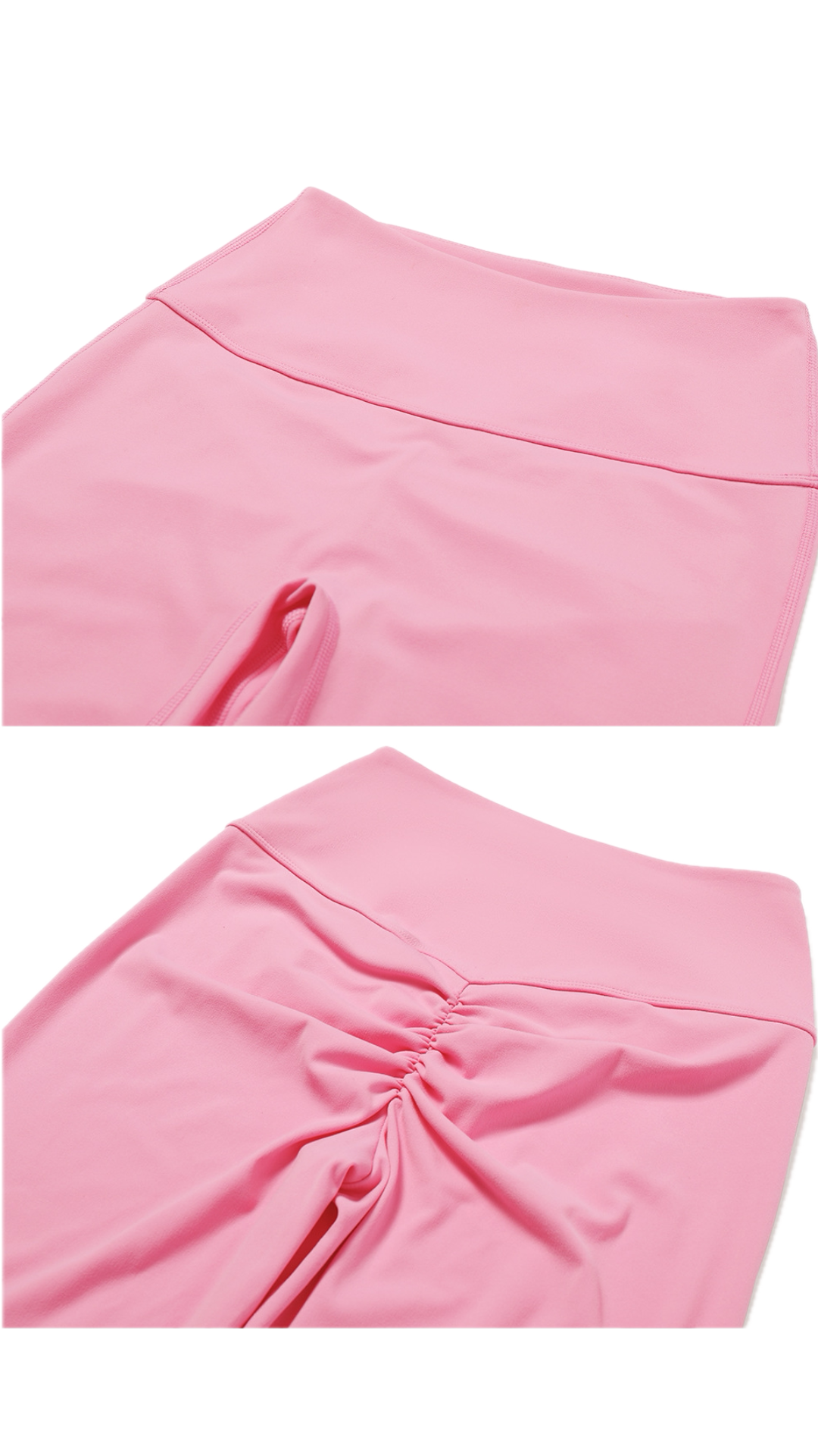 Classico Scrunch Flared Leggings | Light Pink