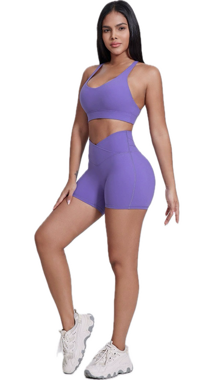 Luna Bike Shorts - Light Purple