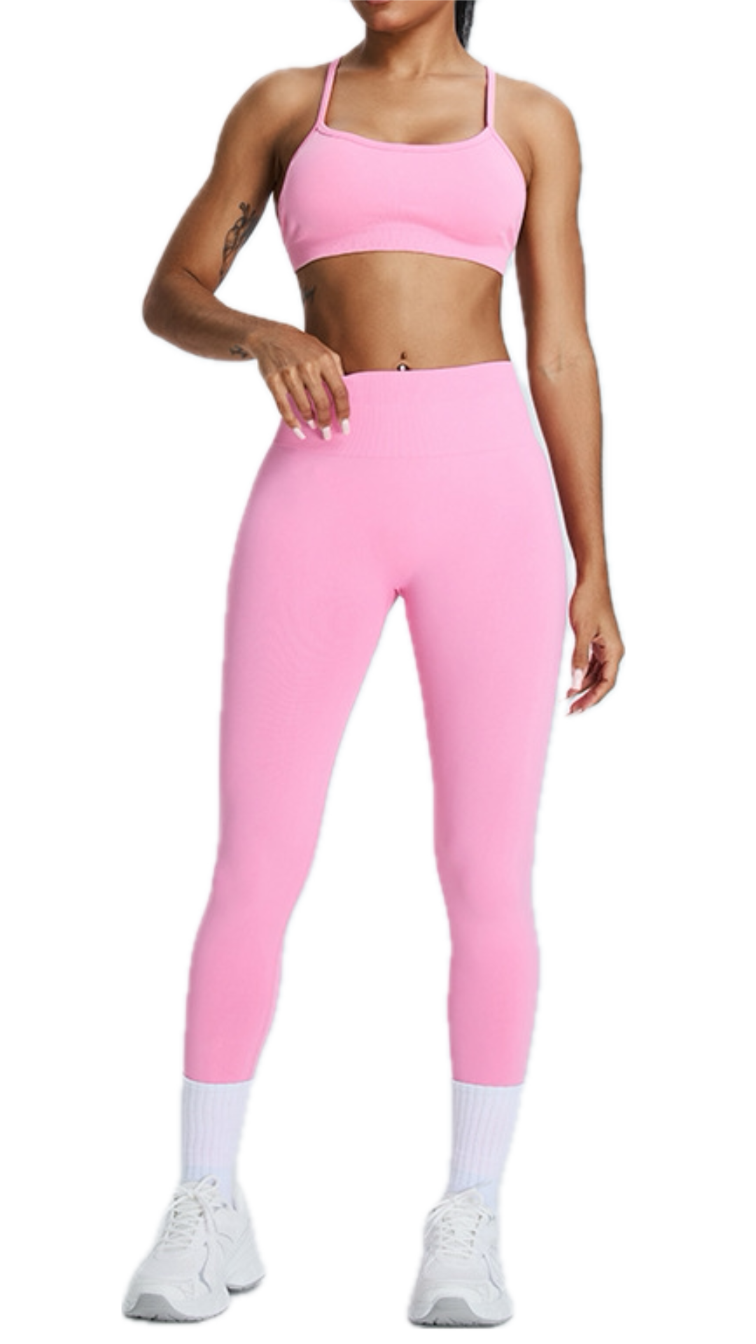 Arancia Long Scrunch Leggings | Light Pink