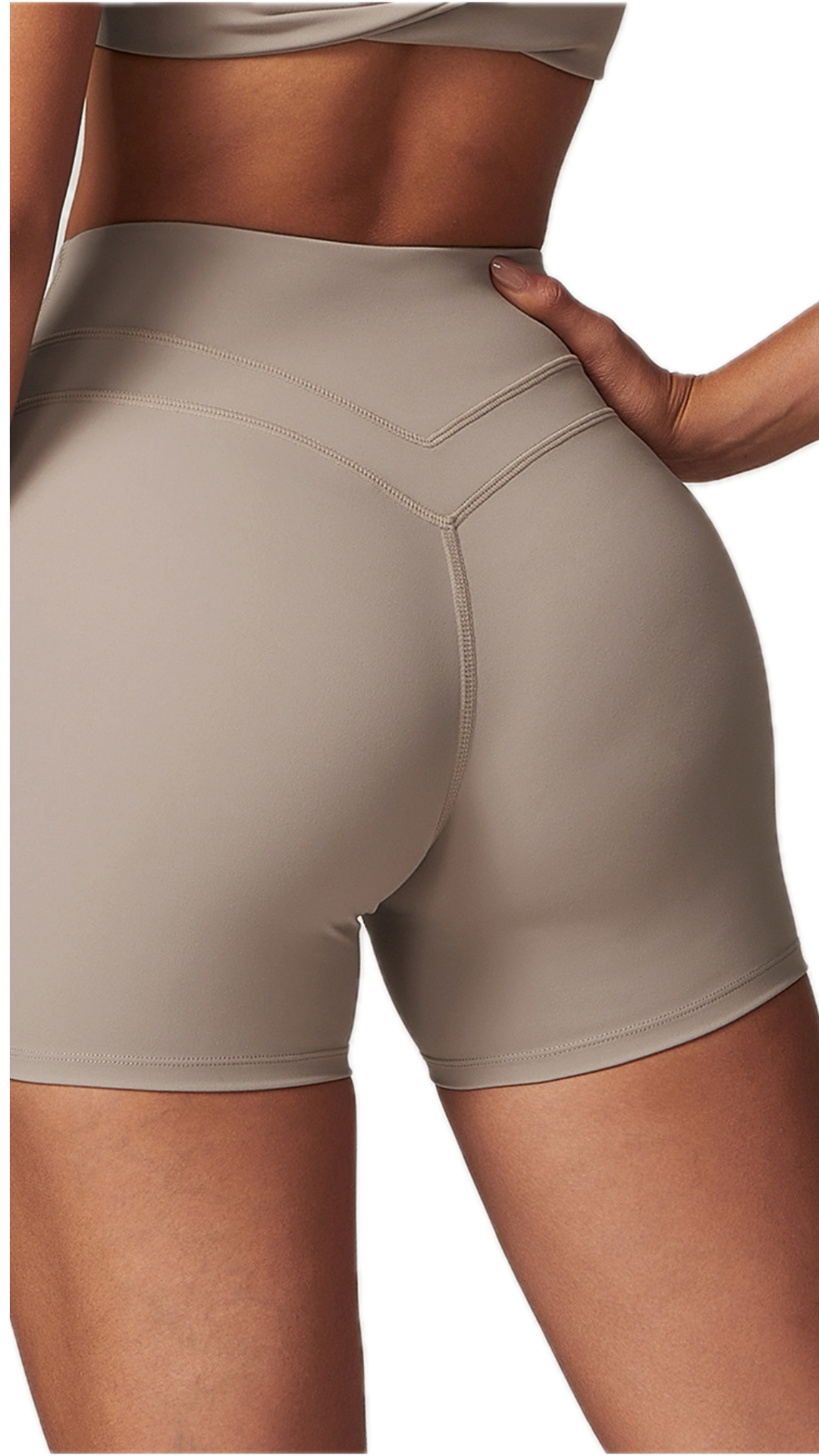 Victoria Bike Shorts | Flaxen Beige