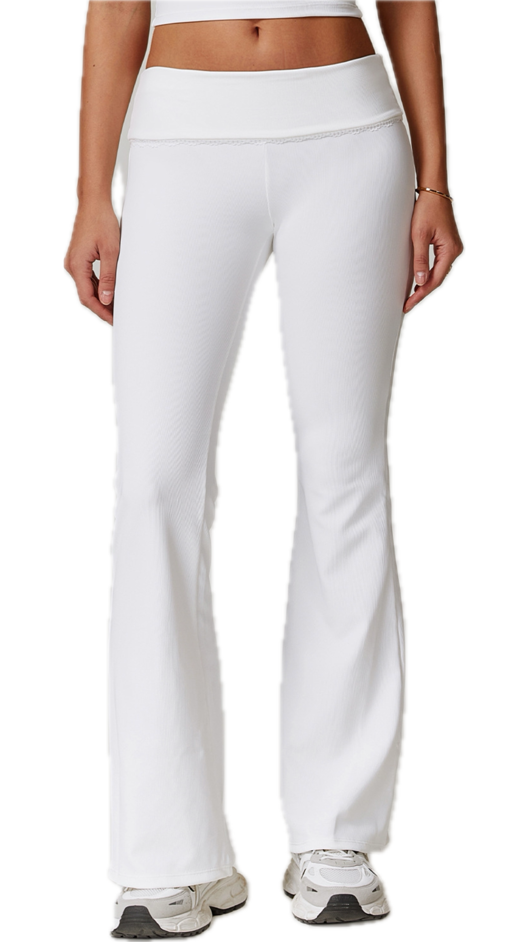 Elektra Flared Pants | White