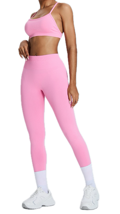 Arancia Long Scrunch Leggings | Light Pink