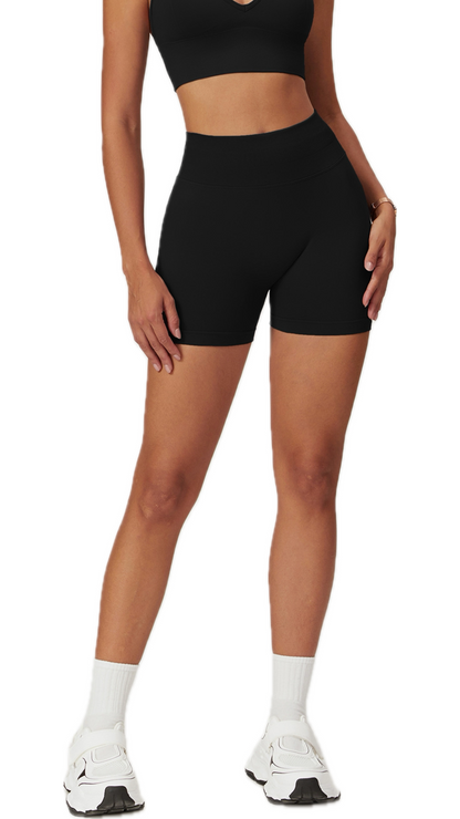 Rosa II. Seamless Bike Shorts | Black