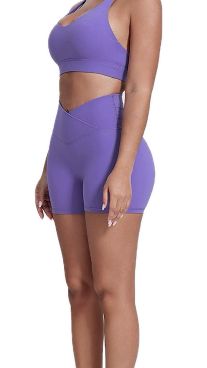 Luna Bike Shorts - Light Purple