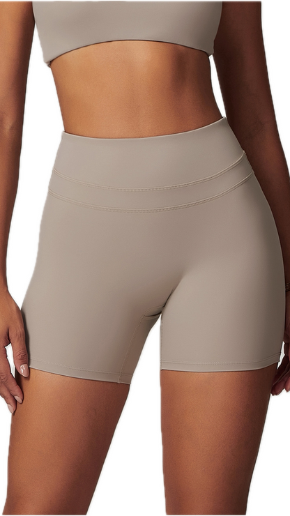 Victoria Bike Shorts | Flaxen Beige