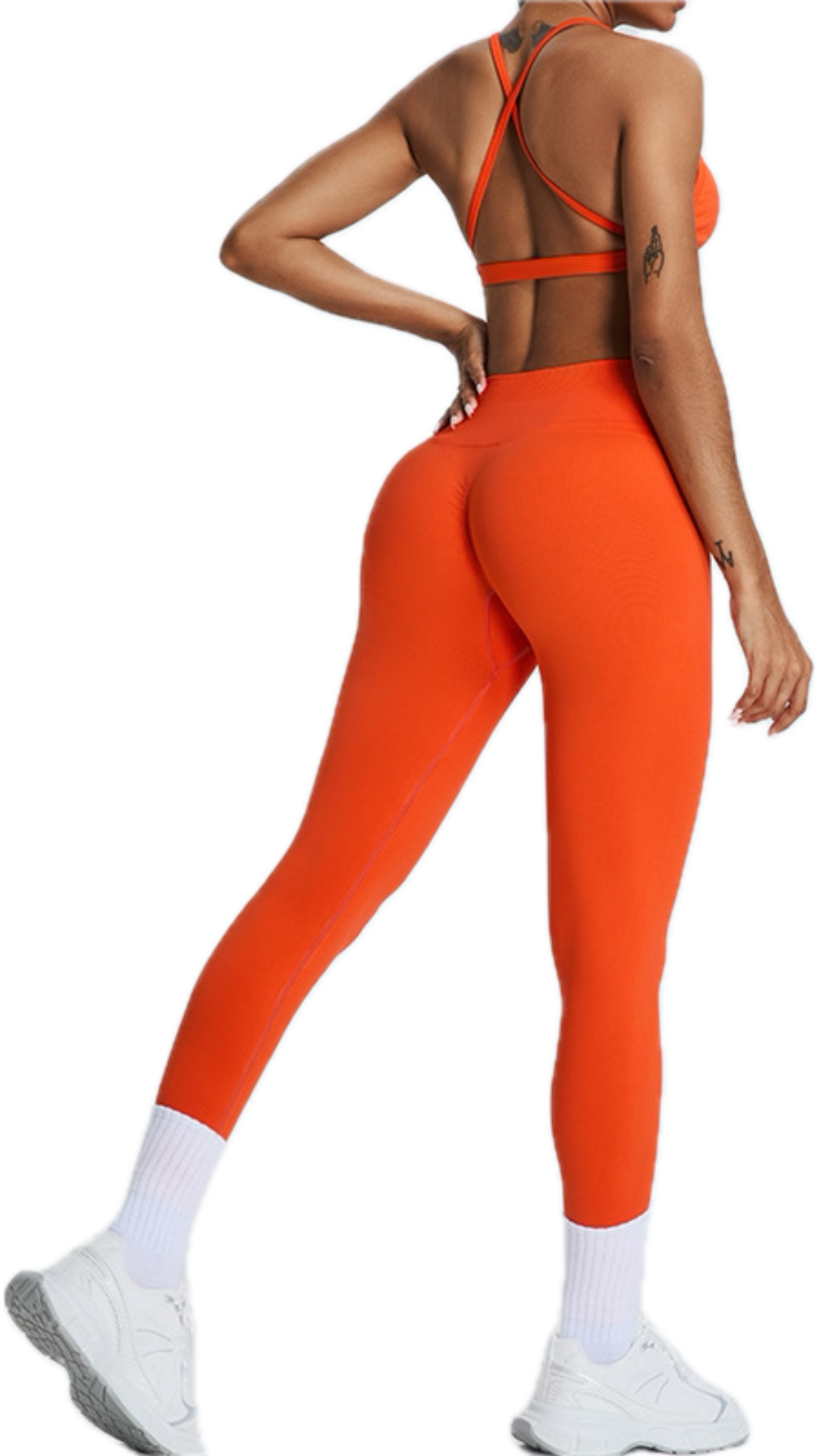 Arancia Long Scrunch Leggings | Orange