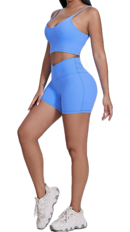 Luna Bike Shorts - Light Blue