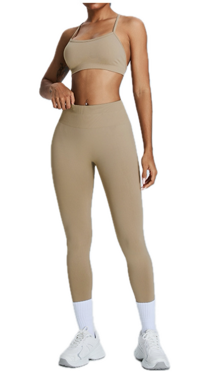 Arancia Long Scrunch Leggings | Champagne