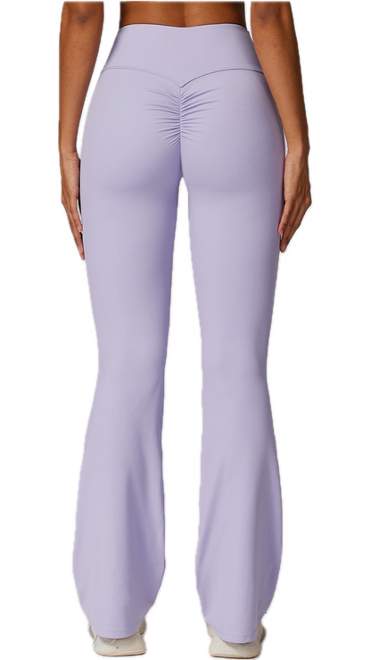 Classico Scrunch Flared Leggings | Lilac