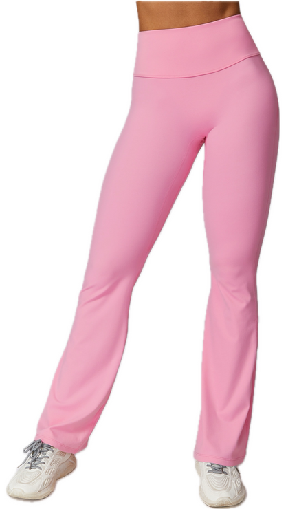 Classico Scrunch Flared Leggings | Light Pink