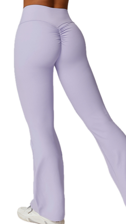 Classico Scrunch Flared Leggings | Lilac