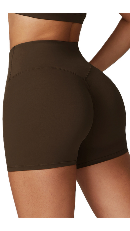 Classico Scrunch Bike Shorts | Brown