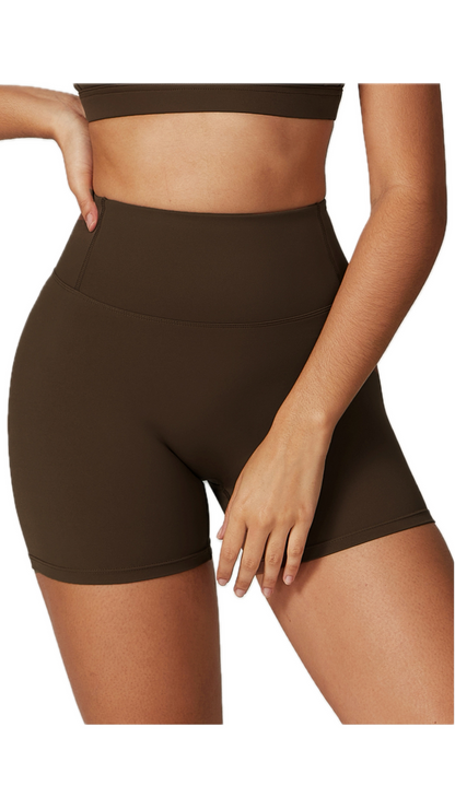 Classico Scrunch Bike Shorts | Brown