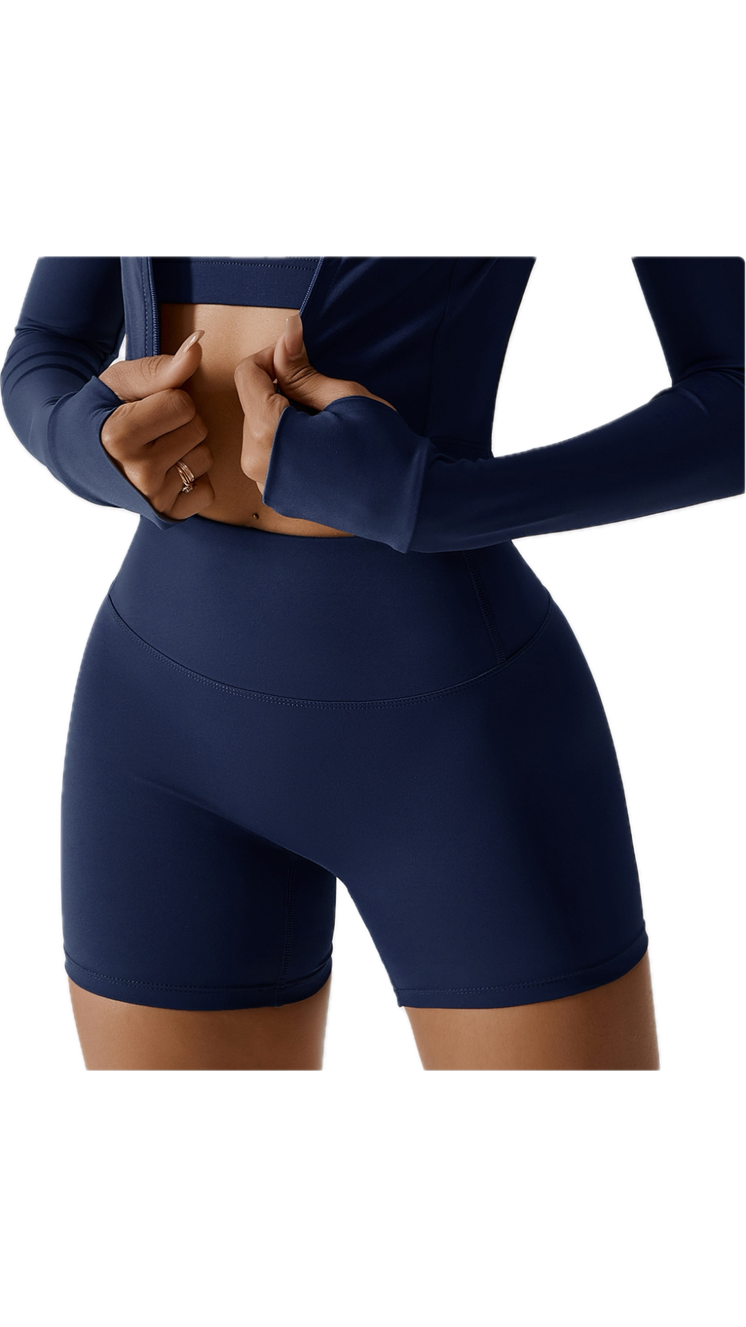 Classico Scrunch Bike Shorts | Navy Blue