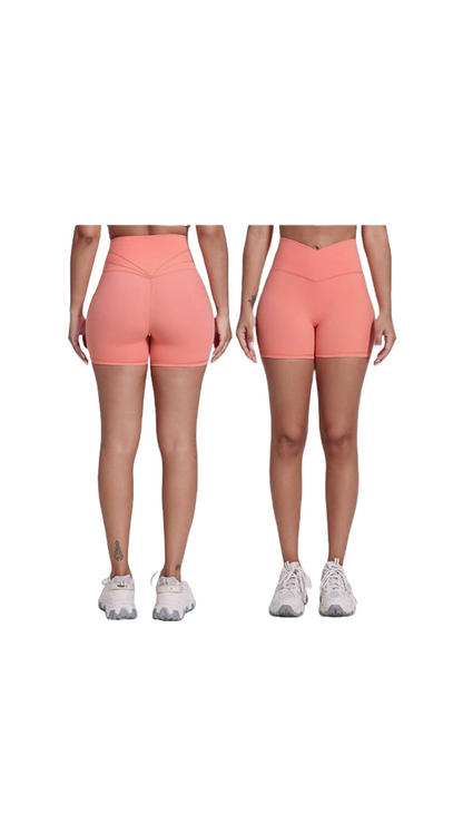 Luna Bike Shorts - Coral