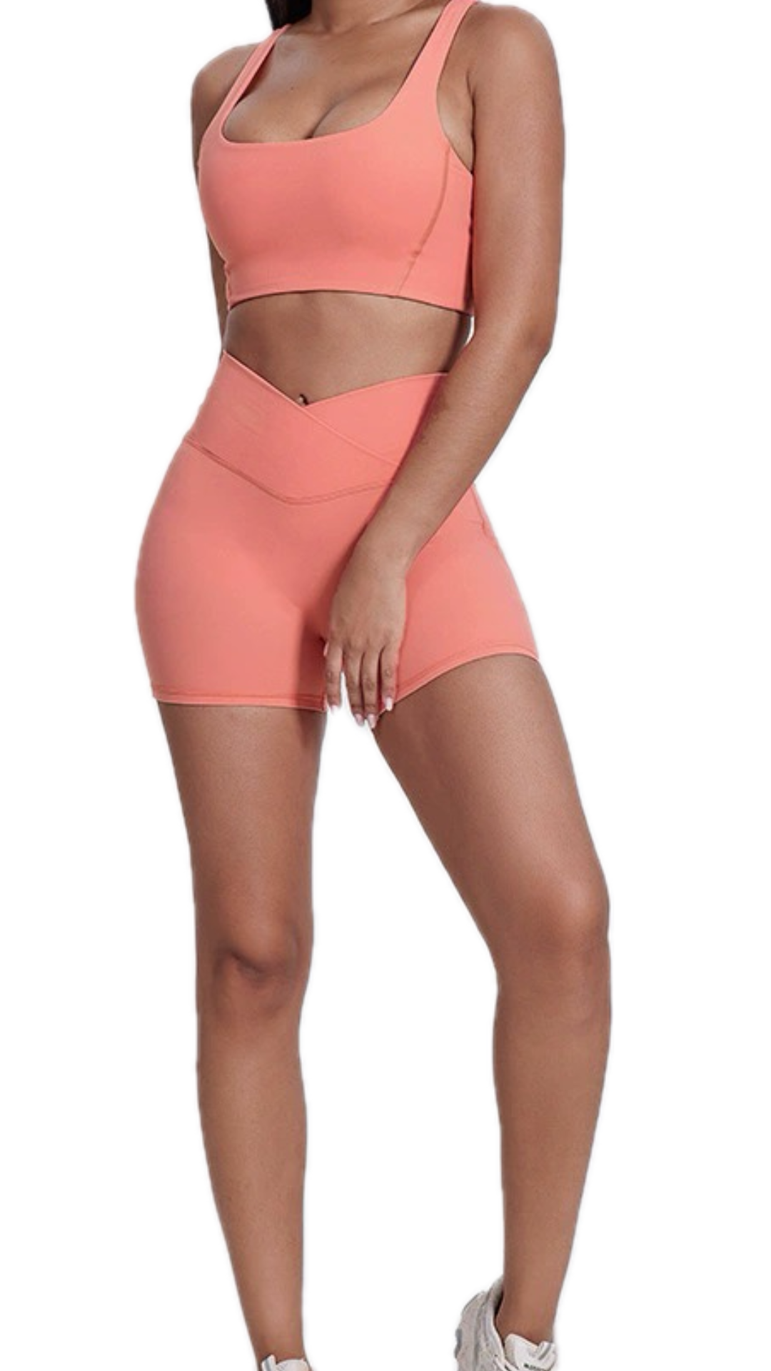 Luna Bike Shorts - Coral