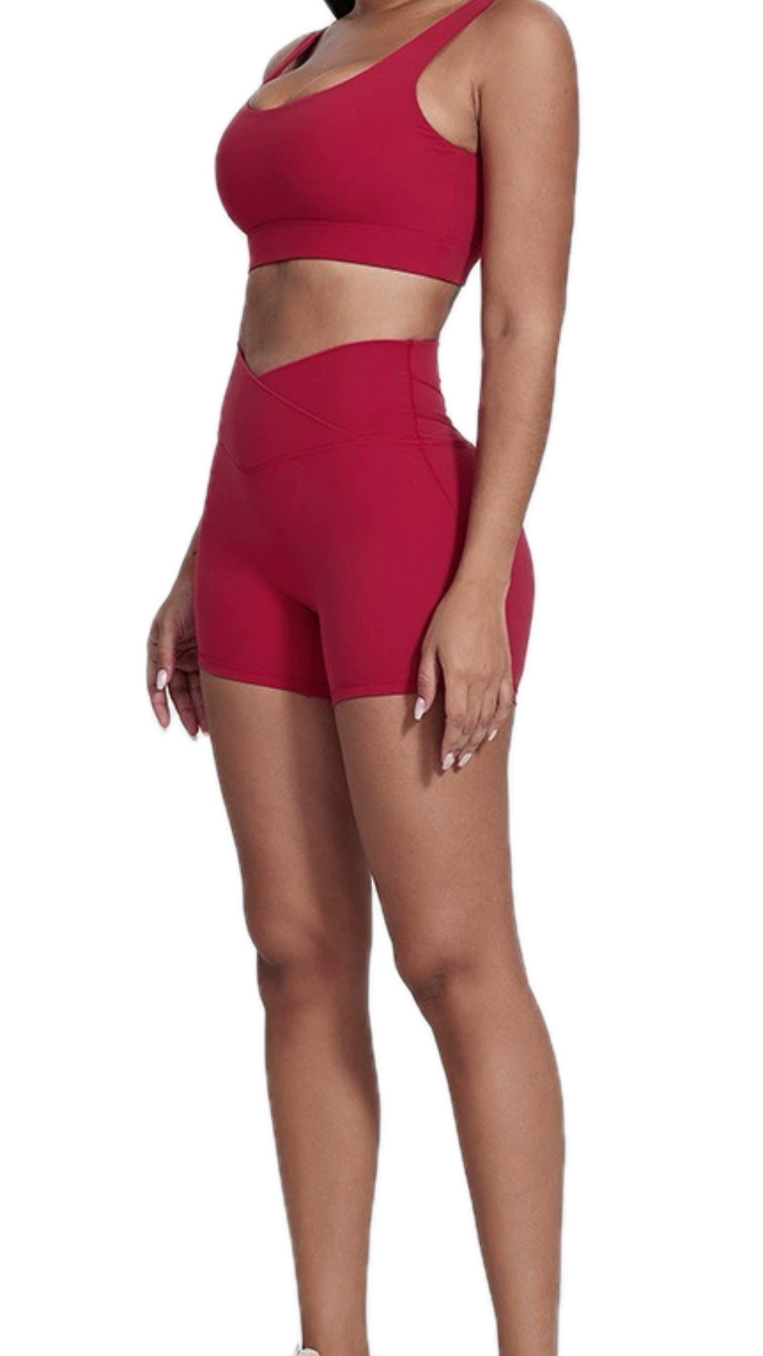 Luna Bike Shorts - Dark Red